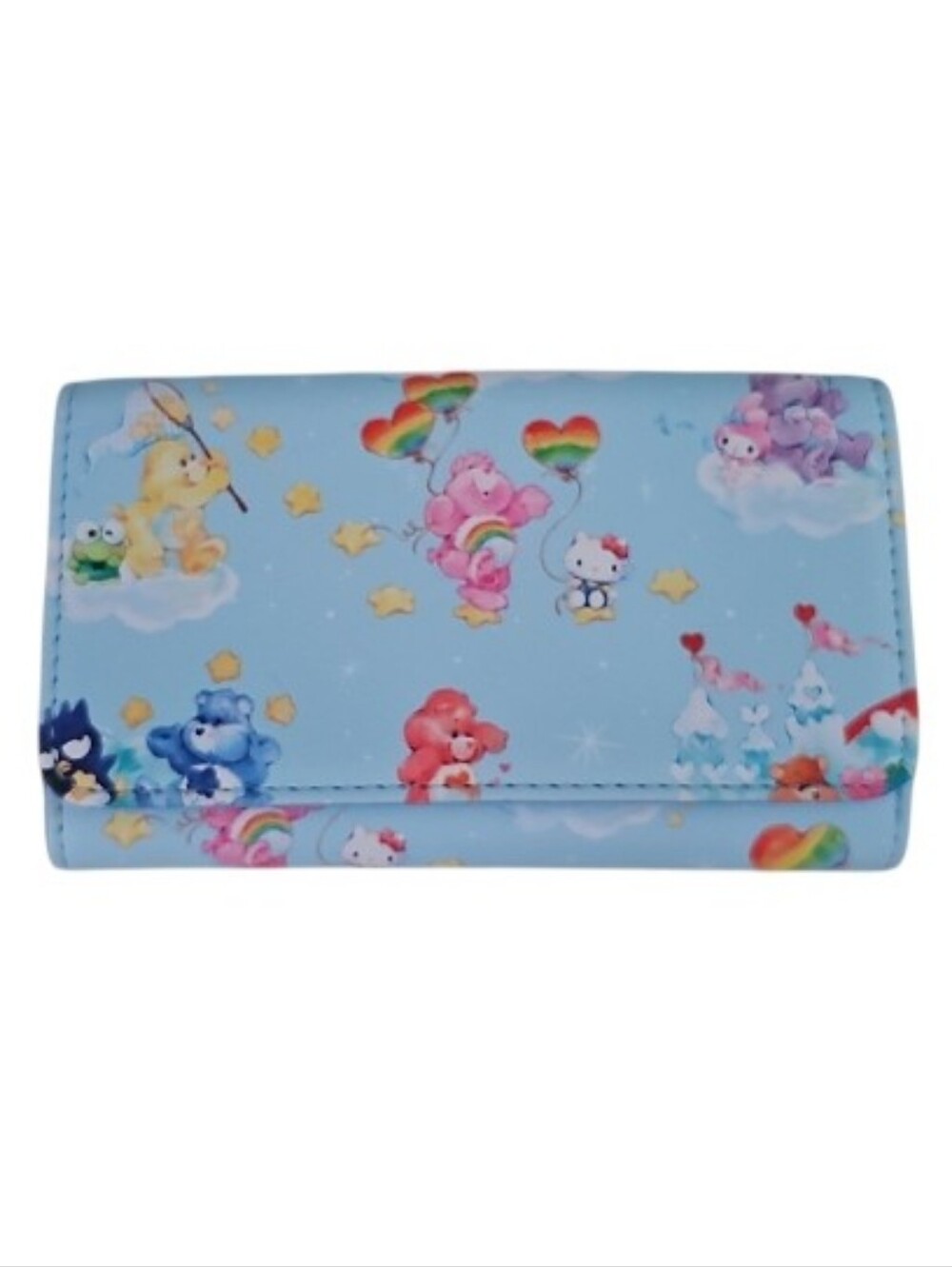 Loungefly Hello Kitty & Friends Care Bears Faux Leather Wallet NWOT Kawaii Cute
